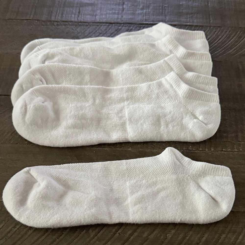 New! 3 Pairs White No-Show Socks for Men - Picture 1 of 3